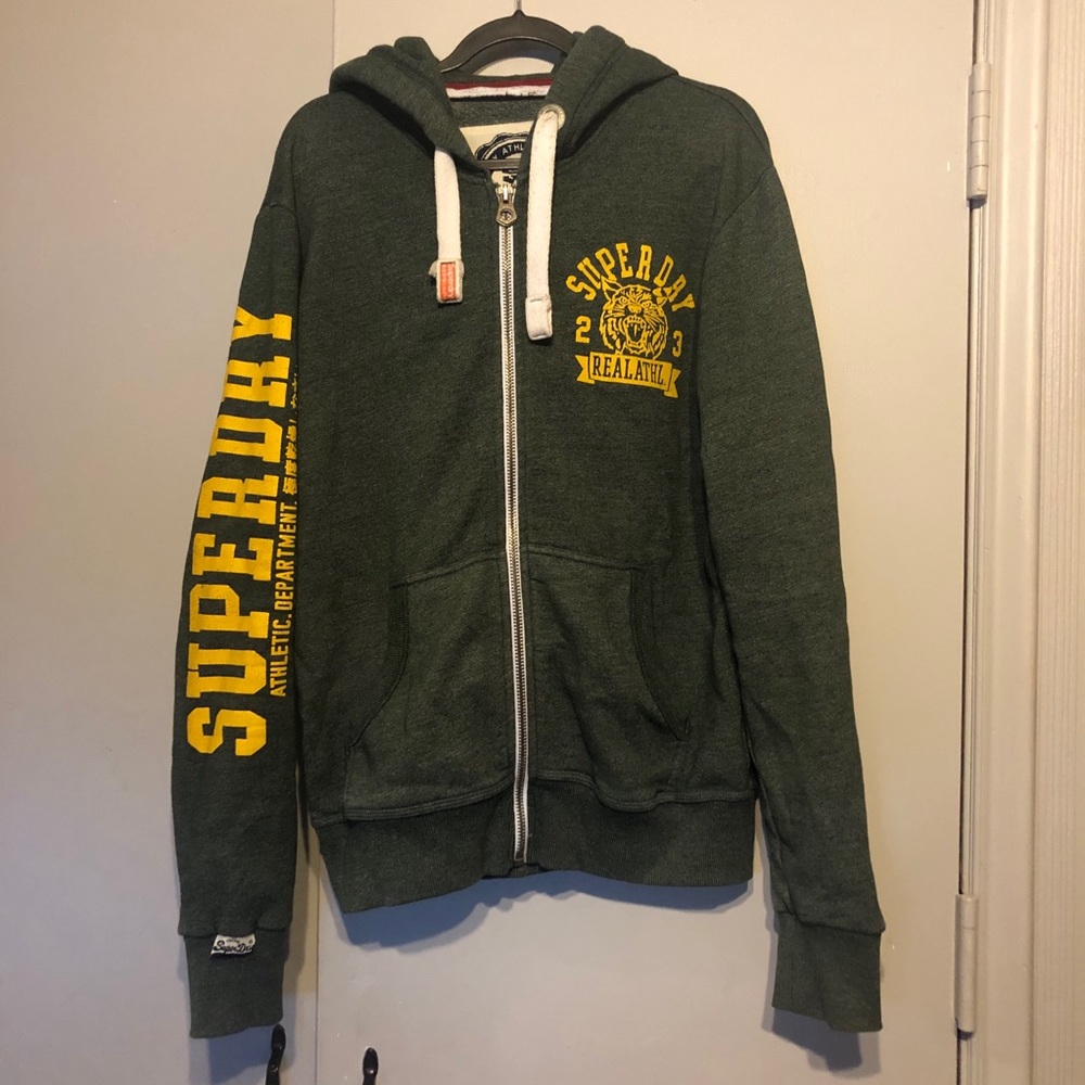 Superdry Zip-Up Sweatshirt (Green)